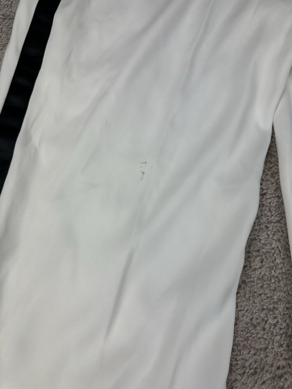 Little Black Tux Women's White Tuxedo Pants Black Side Stripe Size 16 NWT Formal - Picture 14 of 16